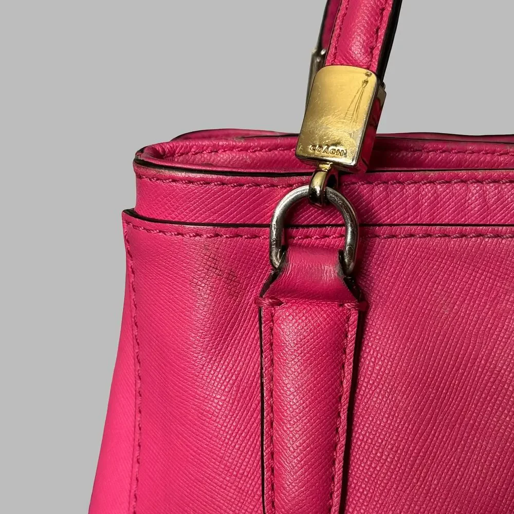 Coach Madison Mini Christie Carryall Saffiano Leather Bag Pink